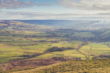 Autumn mountain landscape on a sunny day