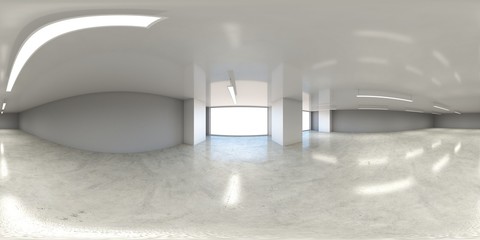 spherical panorama of the interior, 3D illustration