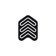 chevron icon design. vector illustration