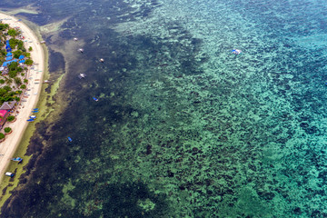 Aerial view of Scuba Diving island - Malapascua, Daanbantayan, Philippines
