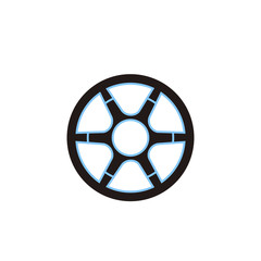 Obraz premium negative film reel or roll tapes for movie cinema video logo