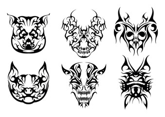 tattoo stickers abstract logotypes emblems