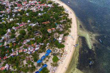 Aerial view of Scuba Diving island - Malapascua, Daanbantayan, Philippines