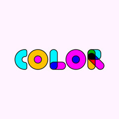 Word, lettering color