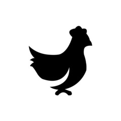 chicken icon vector - illustration