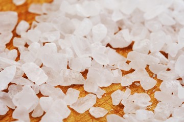 Close-up of salt grains