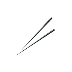 Chopstick icon design isolatedon white background. vector illustration