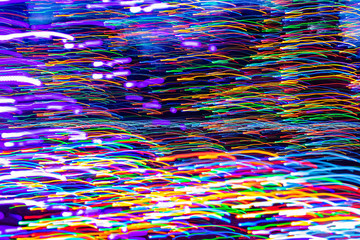 Abstract pattern colorful Christmas lights