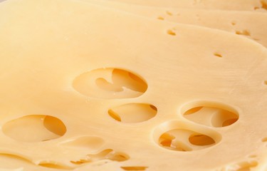 Close up of yellow cheese