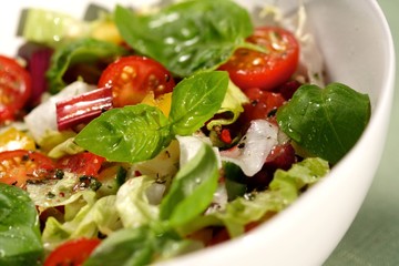 Close up of spring salad