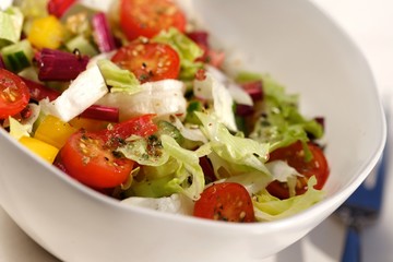 Close up of salad in bowl