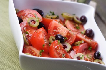 Close up of spring salad