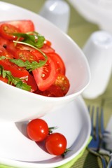 Close up of tomatoes in bowl