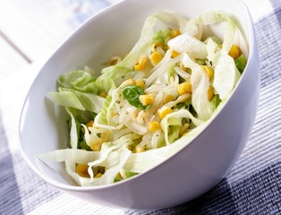 Studio shot iof spring salad