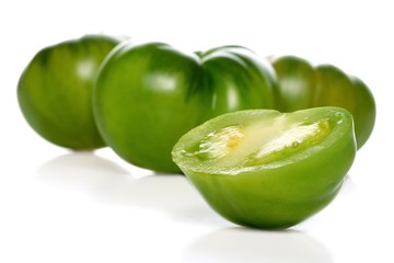 Close up of green tomatoes