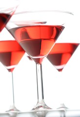 Close up of martini glass