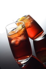 Close up of orange drink