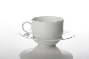 Studio shot of empty cup