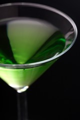 Close up of drink in martini glasses