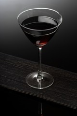 Close up of drink in martini glass