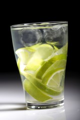 Close up of lemon drink