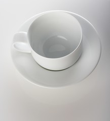 Close up of empty cup