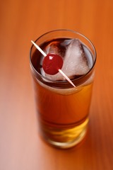 Close up of apple juice