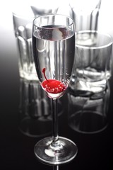 Close up of drink- studio shot