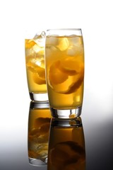Two drinks - studio shot