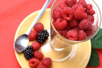 Raspberry dessert