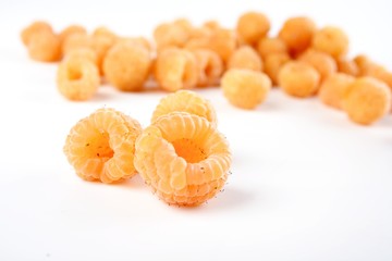 Orange raspberries