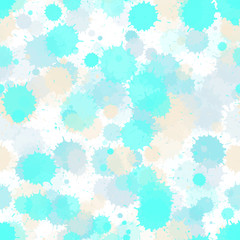 Paint blue stain vector seamless grunge background