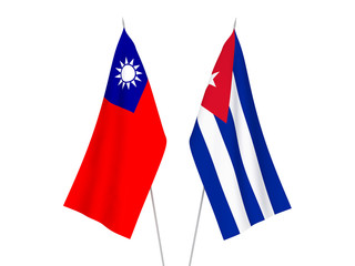 Taiwan and Cuba flags