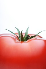 Close-up of tomatoes on white background