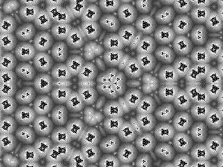 Abstract decorative background illustration kaleidoscope. Black and white Repeatable background texture. Modern design pattern