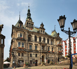 Townhouse in Klodzko. Poland - obrazy, fototapety, plakaty