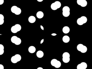 Fototapeta na wymiar Abstract decorative background illustration kaleidoscope. Black and white Repeatable background texture. Modern design pattern