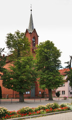 Church of Transfiguration in Nowy Dwor Gdanski. Poland