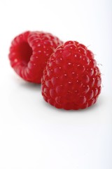 Raspberries backbround - close-up