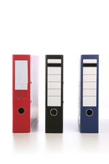 Binder on white background - studio shot