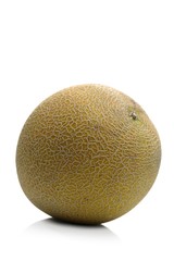 Melon on white background - close-up