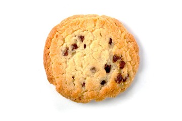 Cookies on white background- studio shot