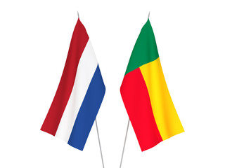 Netherlands and Benin flags