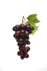 Grapes on white background - close-up