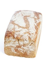 Bread on white backgorund - close-up