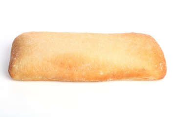 Bread on white backgorund - close-up