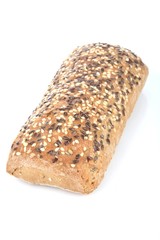 Bread on white backgorund - close-up
