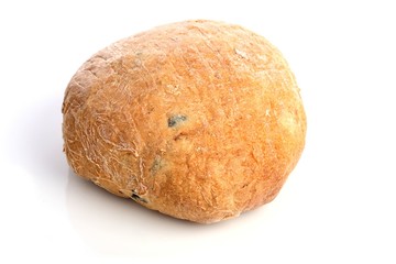 Bread on white backgorund - close-up