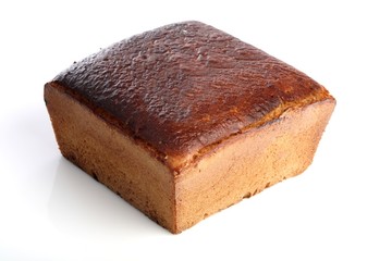 Bread on white backgorund - close-up