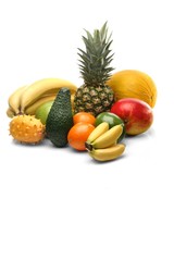 Exotic fruits still life